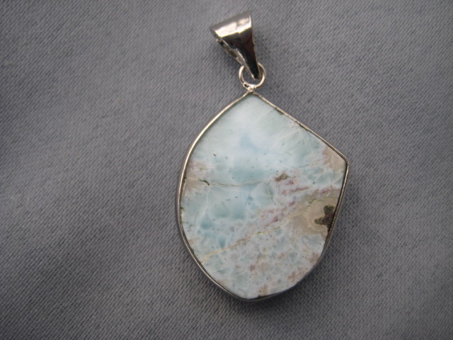 Larimar Pendant (silver Plated) 2951